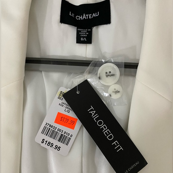 LE CHATEAU TAILORED FIT BLAZER SIZE L - Picture 4 of 6